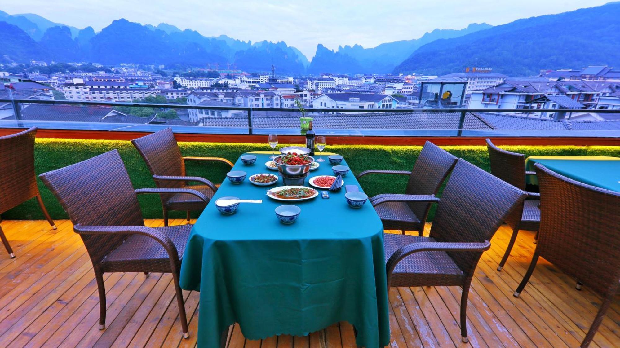 Ferienwohnung 一树一花客栈眷恋店 Wulingyuan Exterior foto